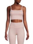 Women’s Heathered Cami Sports Bra – Mauve Heather