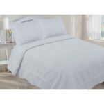 Embroidery Scalloped Edge Quilt Set – King – Grey