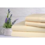 Lavender Scented Bamboo 4-Piece Sheet Set – Twin – Ivory