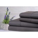 Lavender Scented Bamboo 4-Piece Sheet Set – Full – Grey