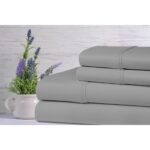 Lavender Scented Bamboo 4-Piece Sheet Set – Full – Silver