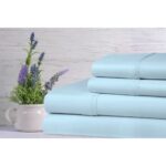 Lavender Scented Bamboo 4-Piece Sheet Set – King – Aqua