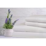 Lavender Scented Bamboo 4-Piece Sheet Set – King – White
