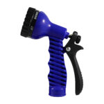 Adjustable Garden Hose Water Nozzle with 7-Spray Patterns – Blue