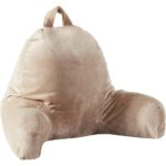Kids’ Reading and Gaming Pillow with Armrests – Taupe