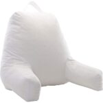 Kids’ Reading and Gaming Pillow with Armrests – White
