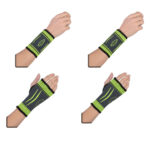 Flexible Stretch Joint Compression Sleeve Support Brace (Multi-Pack) – PALM x2 – WRIST x2