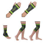 Flexible Stretch Joint Compression Sleeve Support Brace (Multi-Pack) – PALM x2 – KNEE x2 – ANKLE x1