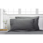 Chevron Embossed Bamboo 4-Piece Sheet Set – Twin – Grey
