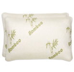 Bamboo Comfort® Bamboo Memory Foam Pillow – Bamboo Pillow – King 2 Pack