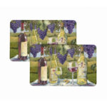 Bibb Home® Anti-Fatigue Cushioned Kitchen Mat (1 or 2-Pack) – Wine & Grape – 2-Pack