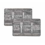 Bibb Home® Anti-Fatigue Cushioned Kitchen Mat (1 or 2-Pack) – Eat Good – 1-Pack
