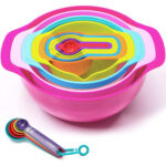 Cheer Collection® 15-Piece Nested Bowl/Measuring Cup & Spoon Set