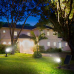 Solarek® Twin Outdoor Spotlights with Daylight Sensor & Solar Panel