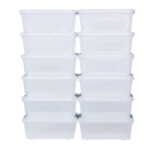 Latching Stackable Storage Box (12-Pack)