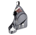 12-inch Crossbody Sling Bag – Charcoal