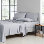 2,000-TC Bamboo Blend 6-Piece Sheet Set with Deep Pockets – Twin – Silver