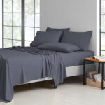 2,000-TC Bamboo Blend 6-Piece Sheet Set with Deep Pockets – Twin – Grey