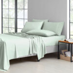 2,000-TC Bamboo Blend 6-Piece Sheet Set with Deep Pockets – Twin – Mint