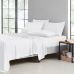 2,000-TC Bamboo Blend 6-Piece Sheet Set with Deep Pockets – Full – White
