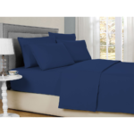 2,000-TC Bamboo Blend 6-Piece Sheet Set with Deep Pockets – Full – Navy