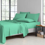 2,000-TC Bamboo Blend 6-Piece Sheet Set with Deep Pockets – Full – Evergreen
