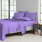 2,000-TC Bamboo Blend 6-Piece Sheet Set with Deep Pockets – Full – Periwinkle