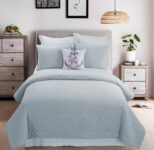 Donna Sharp® Seville 3-Piece Cotton Comforter Set – King Blue
