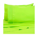 Bright Deep Pocket Hypoallergenic 4-Piece Sheet Set – Queen – Lime Green