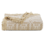 Donna Sharp® Oversized Garment Washed Cotton Jacquard Blanket – Oatmeal