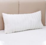 Faux Fur 18″ x 40″ Decorative Throw Pillow – White