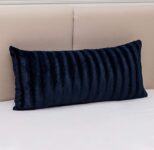 Faux Fur 18″ x 40″ Decorative Throw Pillow – Blue