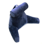 Backrest TV & Reading Pillow with Detachable Neck Bolster – Navy