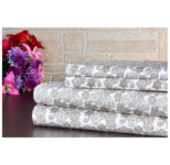 Bibb Home® 4-Piece Printed Cotton Flannel Sheet Set – Twin – Elegant Paisley