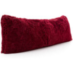 Ultra Cozy 20″ x 54″ Faux Fur Body Pillow – Maroon