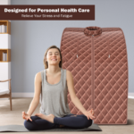 Portable Steam Sauna with Chair and Accessories – Coffee