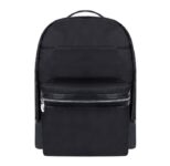Parker Leather-Trimmed Nylon 15″ Laptop Backpack – Black