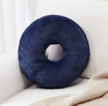 Super Soft Round Microplush Pillow – Navy