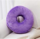 Super Soft Round Microplush Pillow – Purple