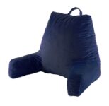 Microplush Reading and TV Pillow with Washable Cover – Navy
