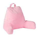 Microplush Reading and TV Pillow with Washable Cover – Pink
