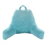Microplush Reading and TV Pillow with Washable Cover – Sky Blue