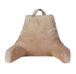 Microplush Reading and TV Pillow with Washable Cover – Taupe