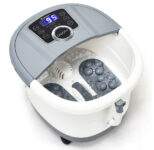 Portable Electric Foot Spa with Massage and Heat – Gray