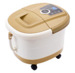 Portable Electric Foot Spa with Massage and Heat – Brown