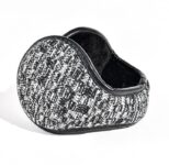 Foldable Ear Warmers – Gray & White