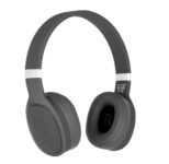 Wireless Over-Ear Headphones with Deep Bass & Microphone – Gray
