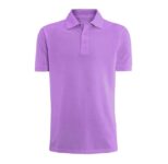 Men’s Classic-Fit Cotton Polo Shirt – Purple – Small