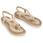 Women’s Classic Bohemian Comfort Sandals – Beige – 6
