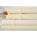 1,000TC Egyptian Cotton Sheet Set by Luxury Home™ – Twin – Ivory